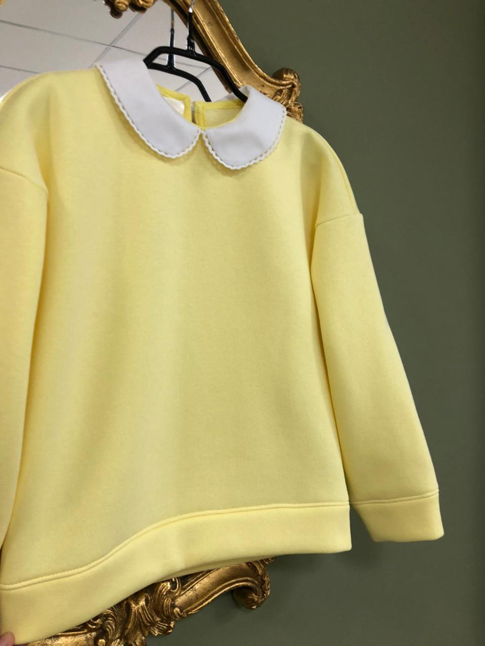 Sweatshirt With A Collar