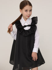 Pinafore With Frill And Bow