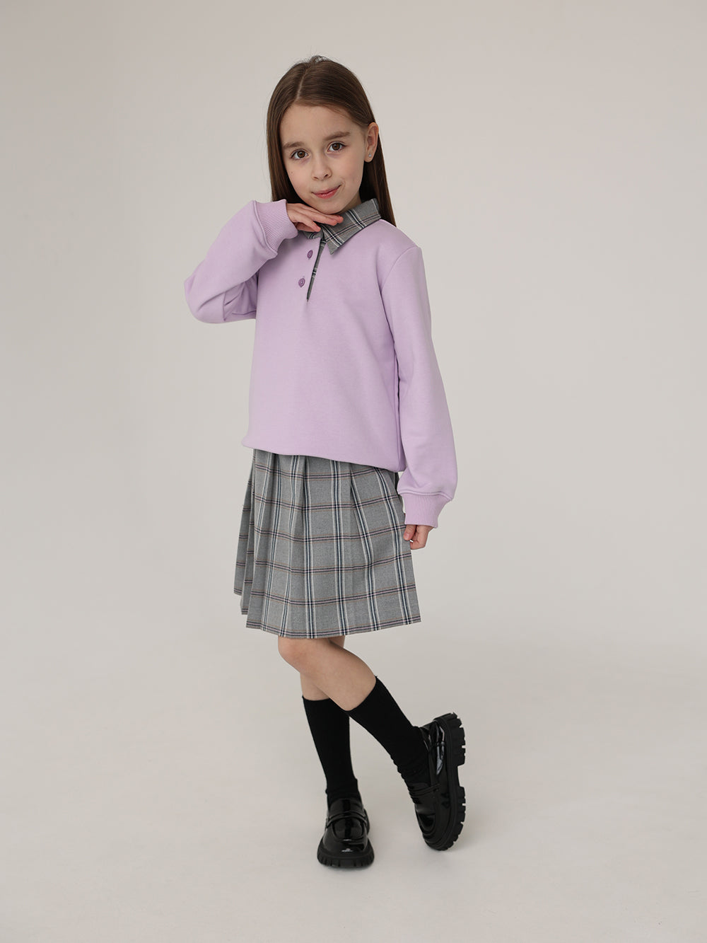 Warm Knit Sweatshirt and Skirt Set