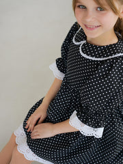 Cotton Dress With Lace