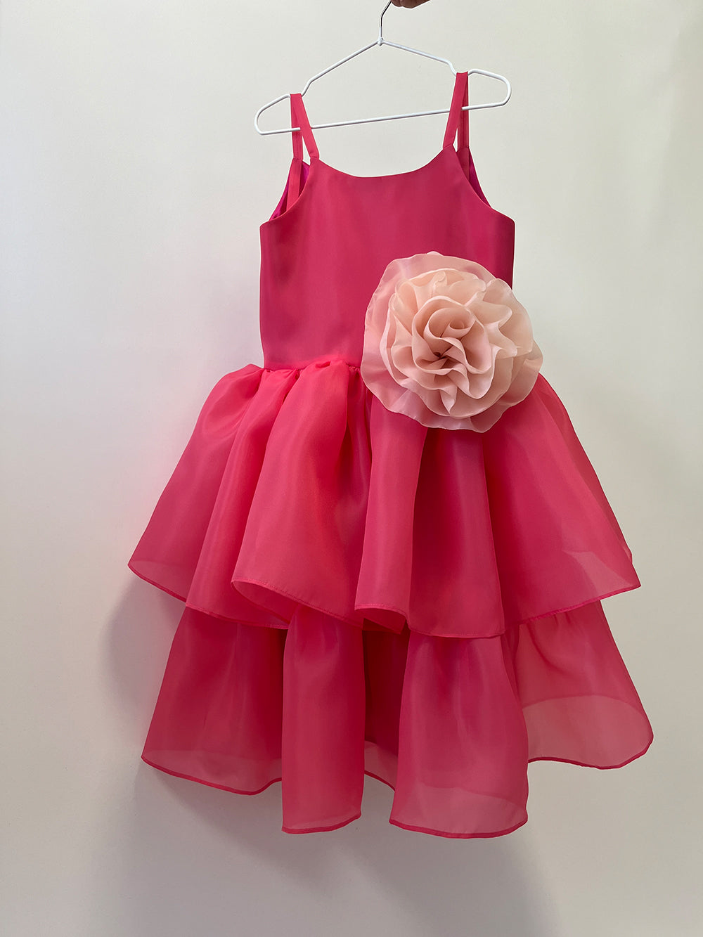 Organza Festive Dress With Removable Flower