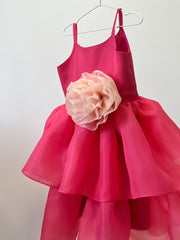 Organza Festive Dress With Removable Flower