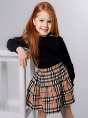 Fleece Sweatshirt And Skirt Set