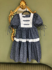 Cotton Dress With Delicate Lace