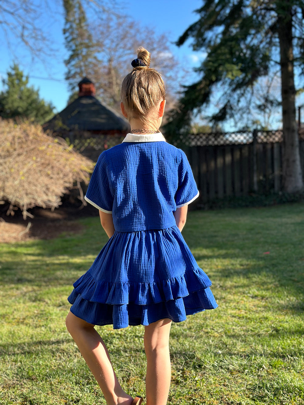 Muslin Skirt And Blouse Ensemble