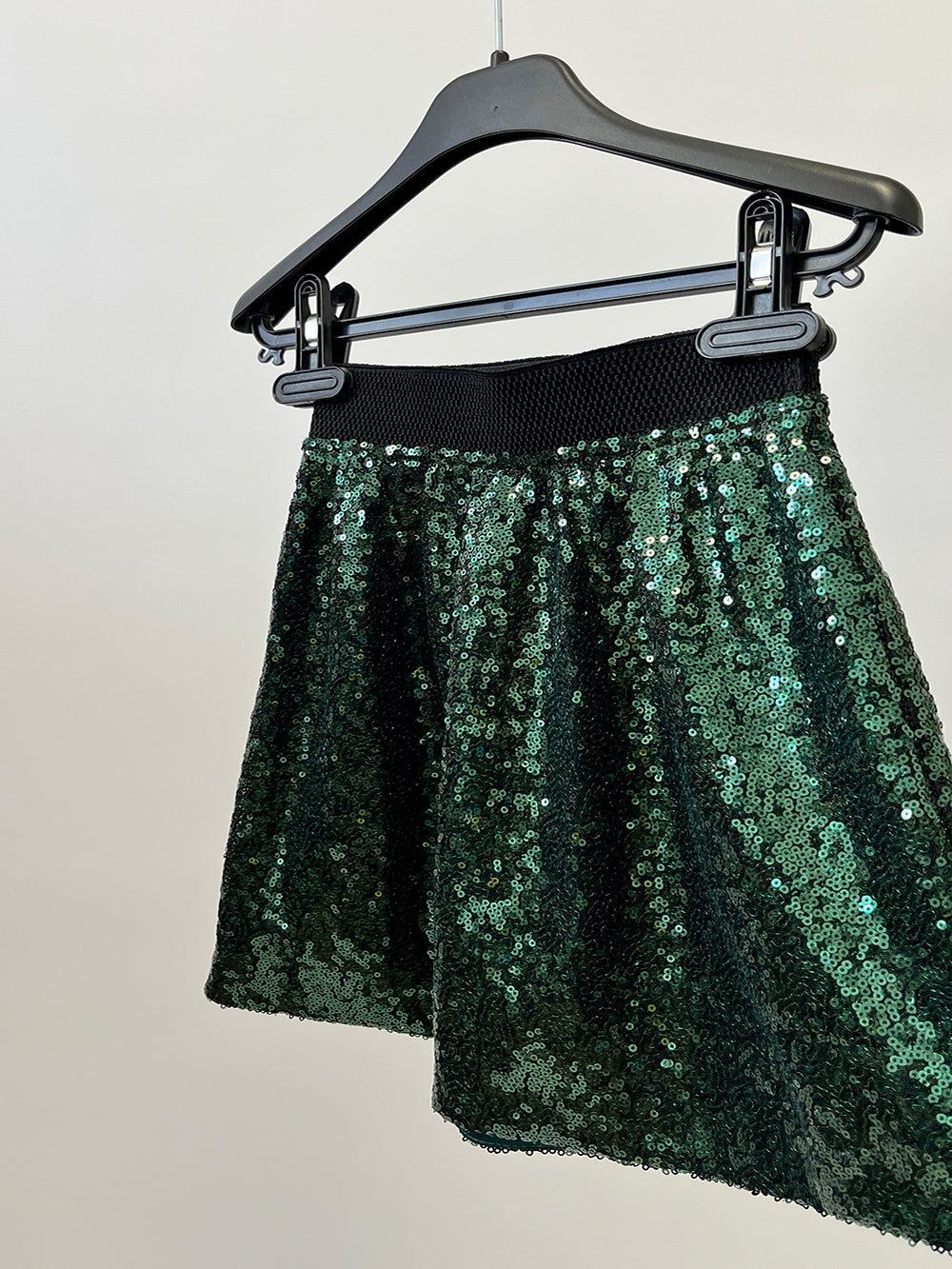 Sequin Skirt And Shirt With Detachable Tie