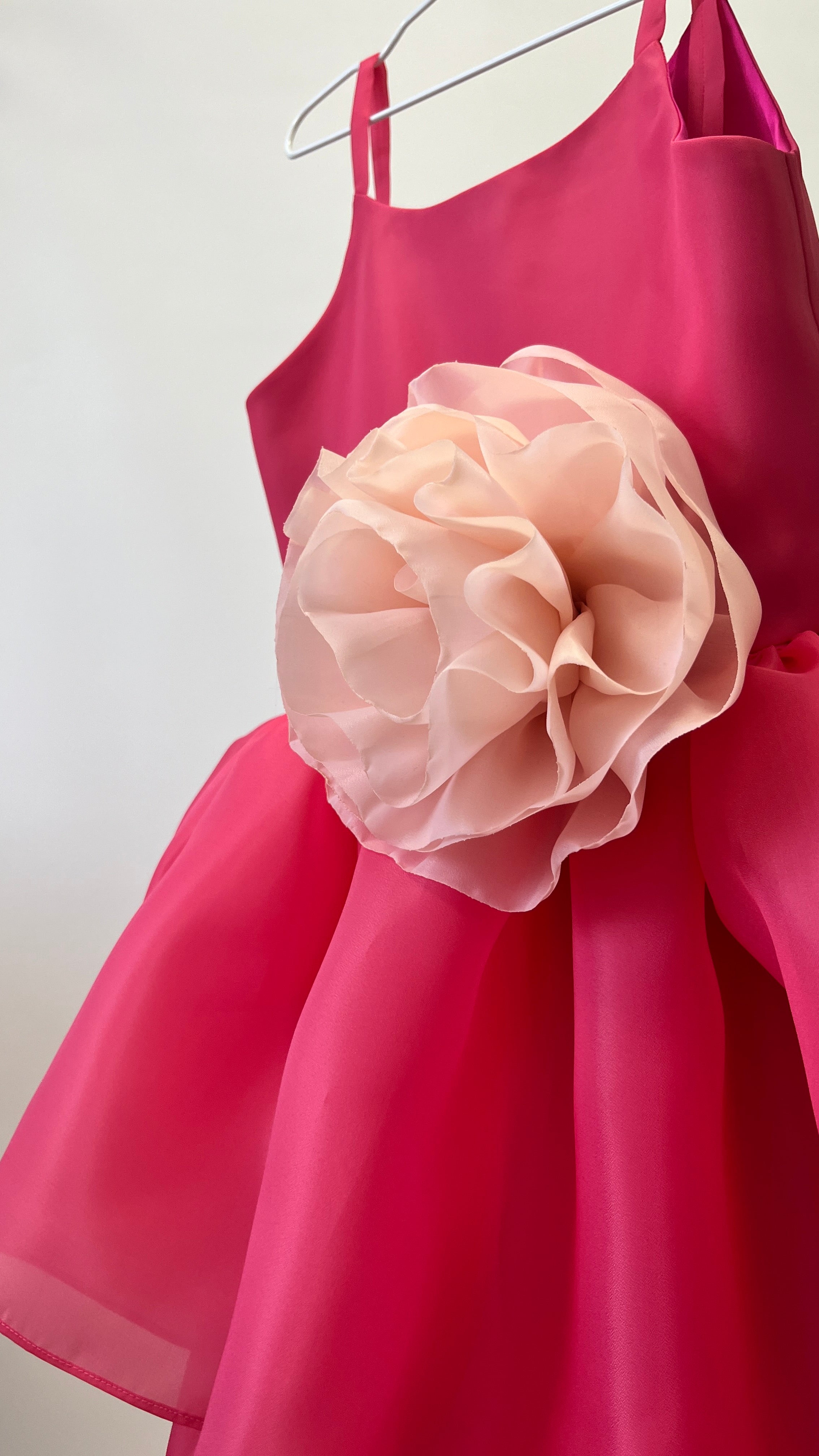 Organza Festive Dress With Removable Flower