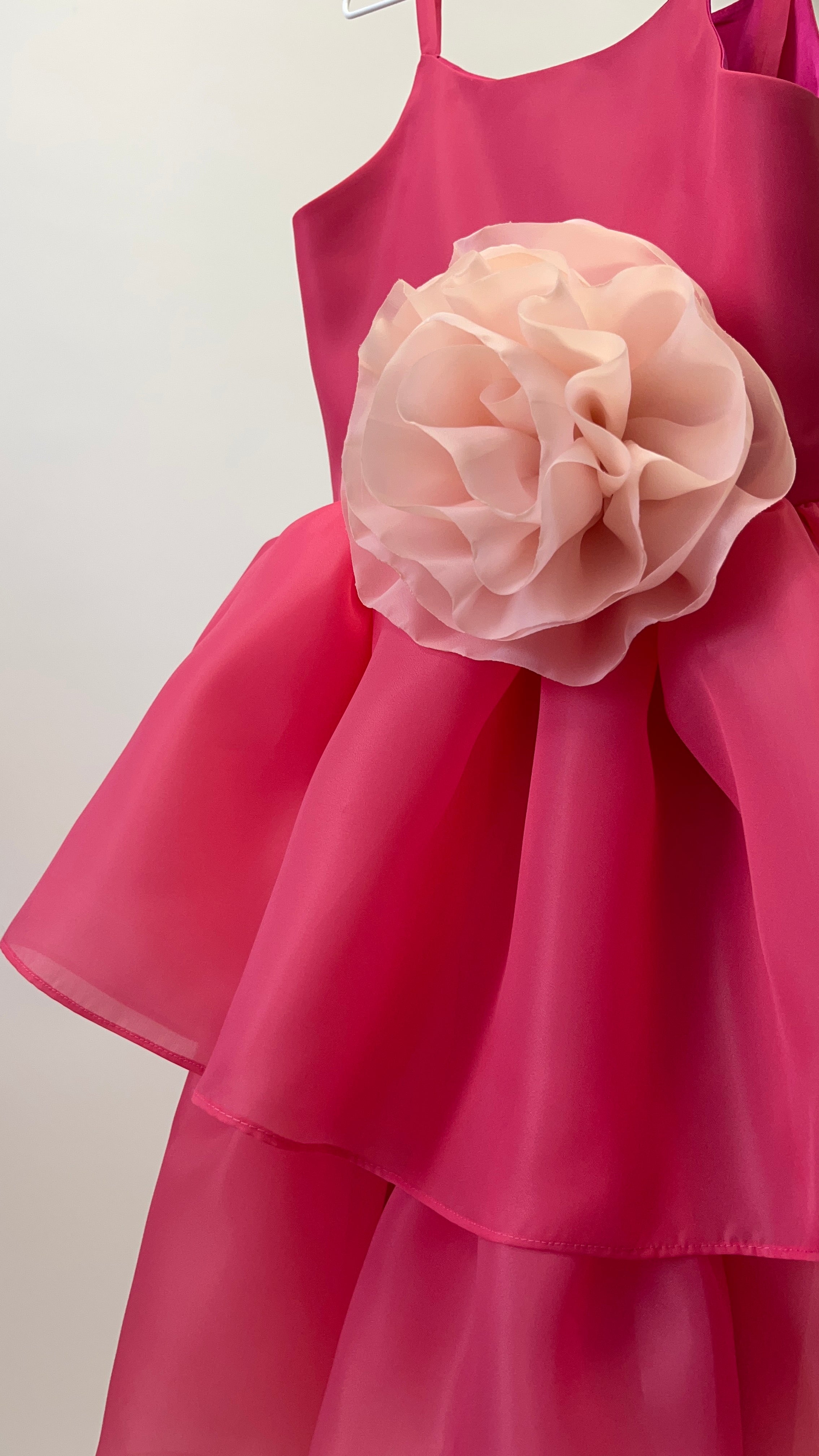 Organza Festive Dress With Removable Flower