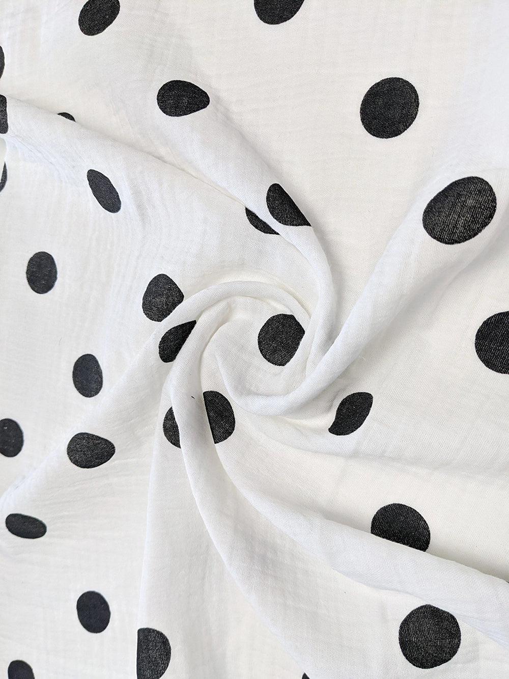 Muslin Dress With Buttons Printed