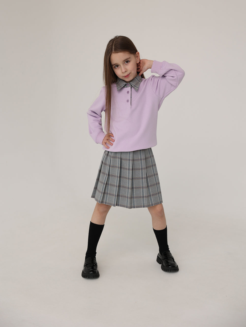 Warm Knit Sweatshirt and Skirt Set